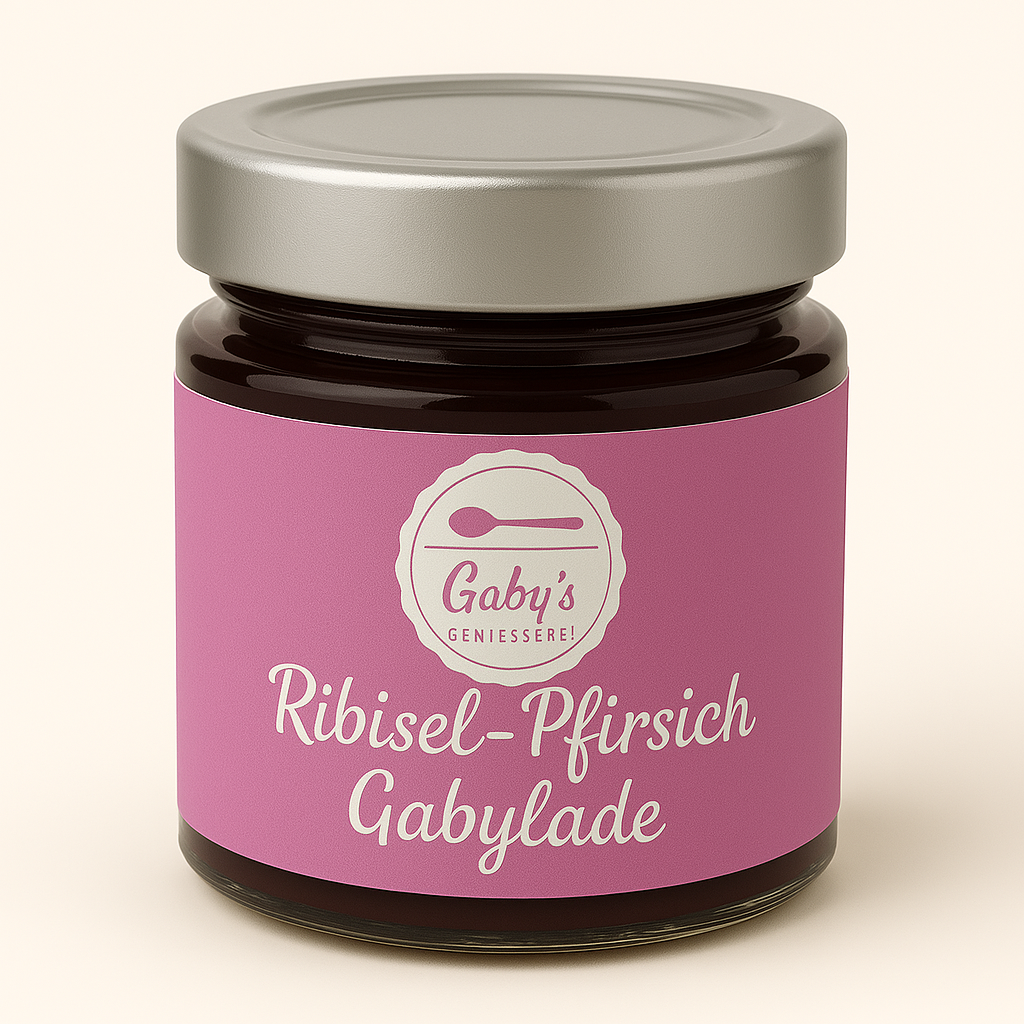 Ribisel-Pfirsich Marmelade (Gabylade)