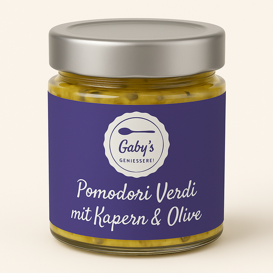 Pomodori Verdi mit Kapern & Oliven